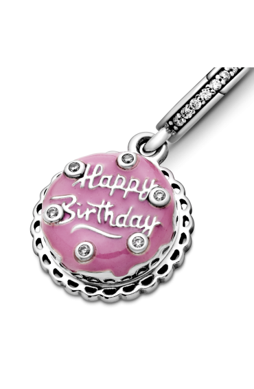 Zawieszka Pandora - Różowy tort urodzinowy 798888C01