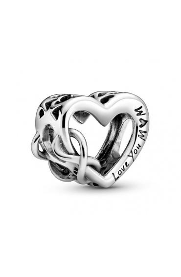 Charms Pandora - Serce „Kocham Cię Mamo” z symbolem nieskończoności 798825C00