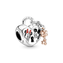 Charms Pandora - Disney, Kłódka z Myszkami Miki i Minnie 780109C01